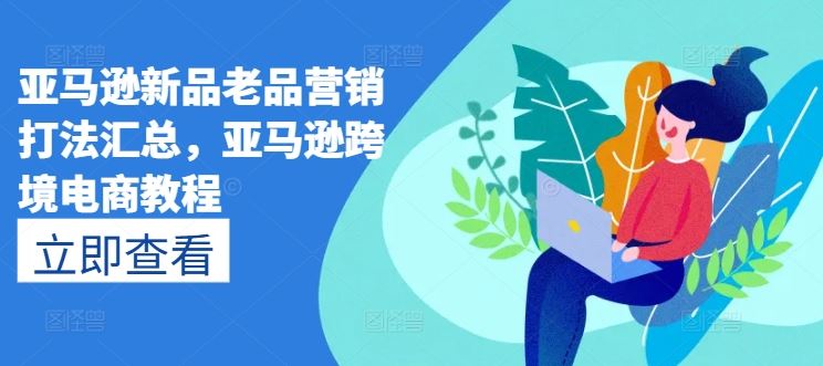 亚马逊新品老品营销打法汇总，亚马逊跨境电商教程-花生资源网